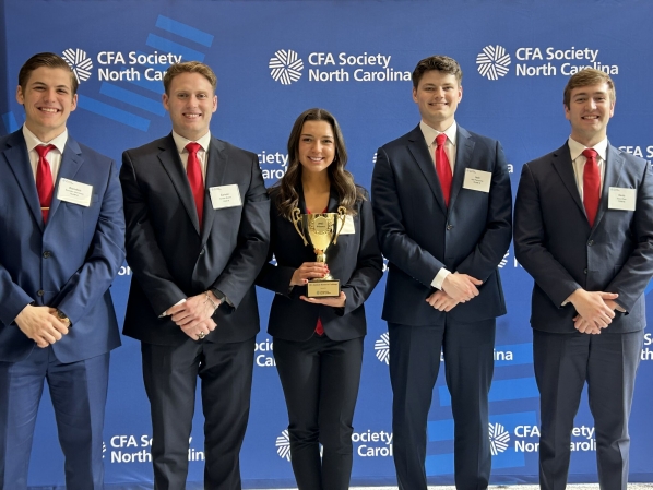 From left to right: Brenden Wortman, Carson Beane, Keira Andrews, Jack Parquette, Davis Pharr